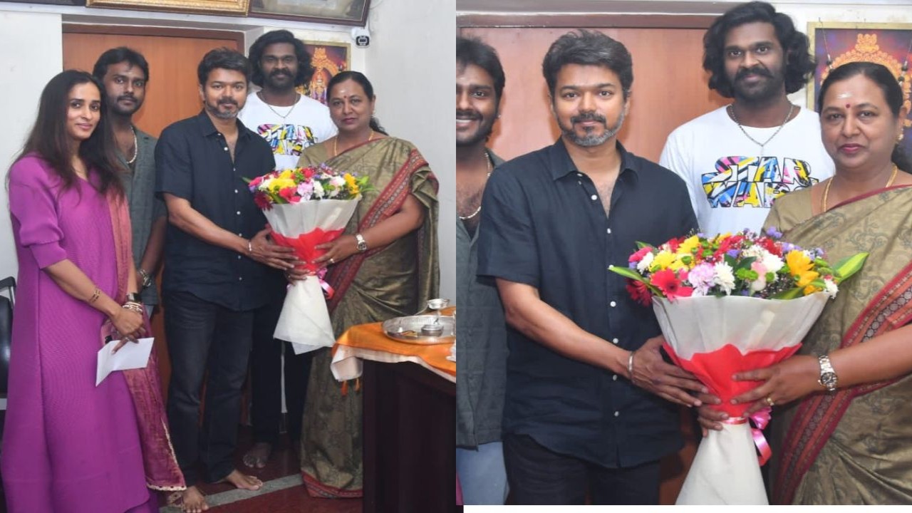 Vijay, Venkat Prabhu meet late Captain Vijaykanth’s family