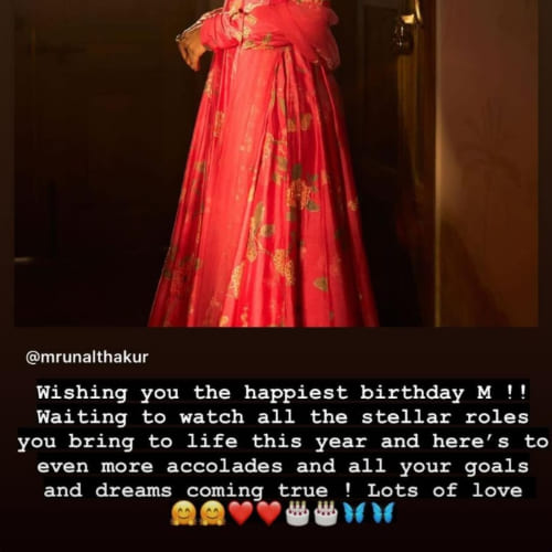 Dulquer Salmaan pens heartfelt note for Sita Ramam co-star Mrunal Thakur on her birthday, says, 'Waiting to watch..'