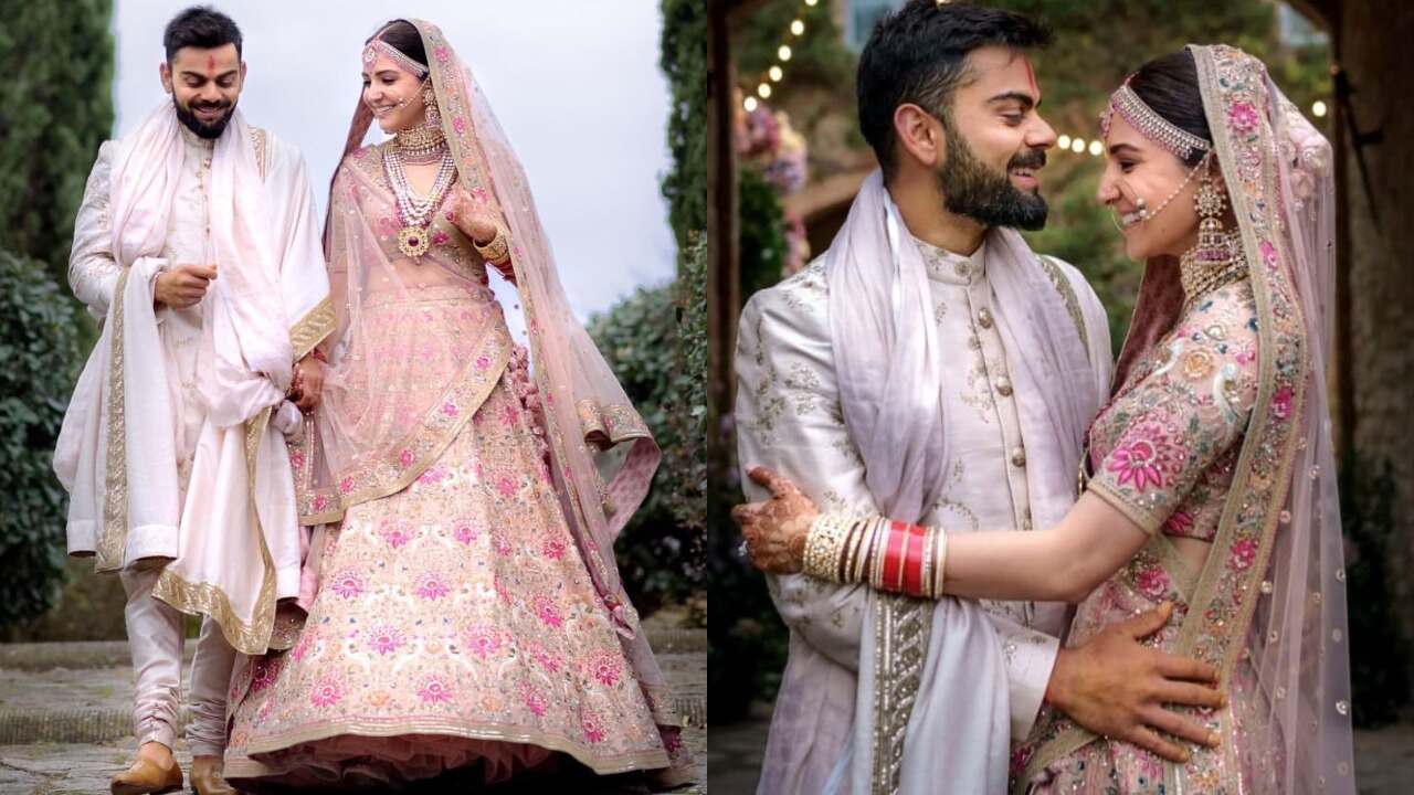 Anushka Sharma’s timeless pink bridal lehenga (PC:  alliaalrufai Instagram)