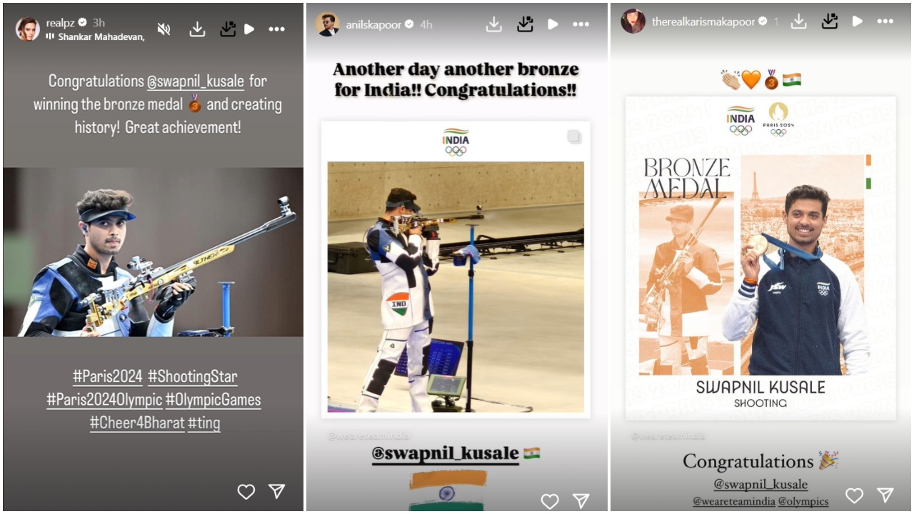 Paris Olympics 2024: PM Narendra Modi, Kareena Kapoor, Sidharth Malhotra-Kiara, and more congratulate Swapnil Kusale as he wins India’s 3rd medal