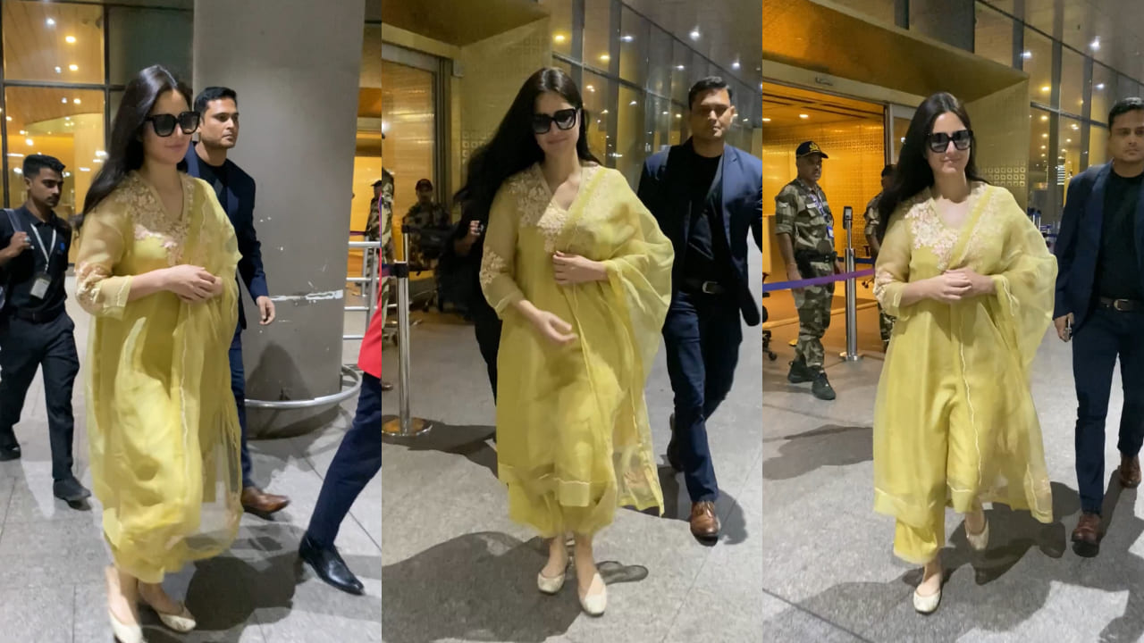 Katrina Kaif in yellow kurta set