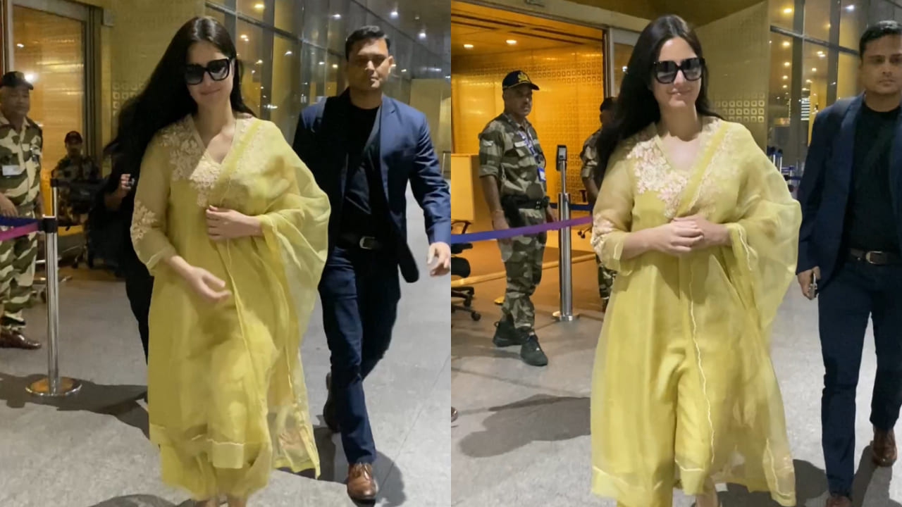 Katrina Kaif in yellow kurta set