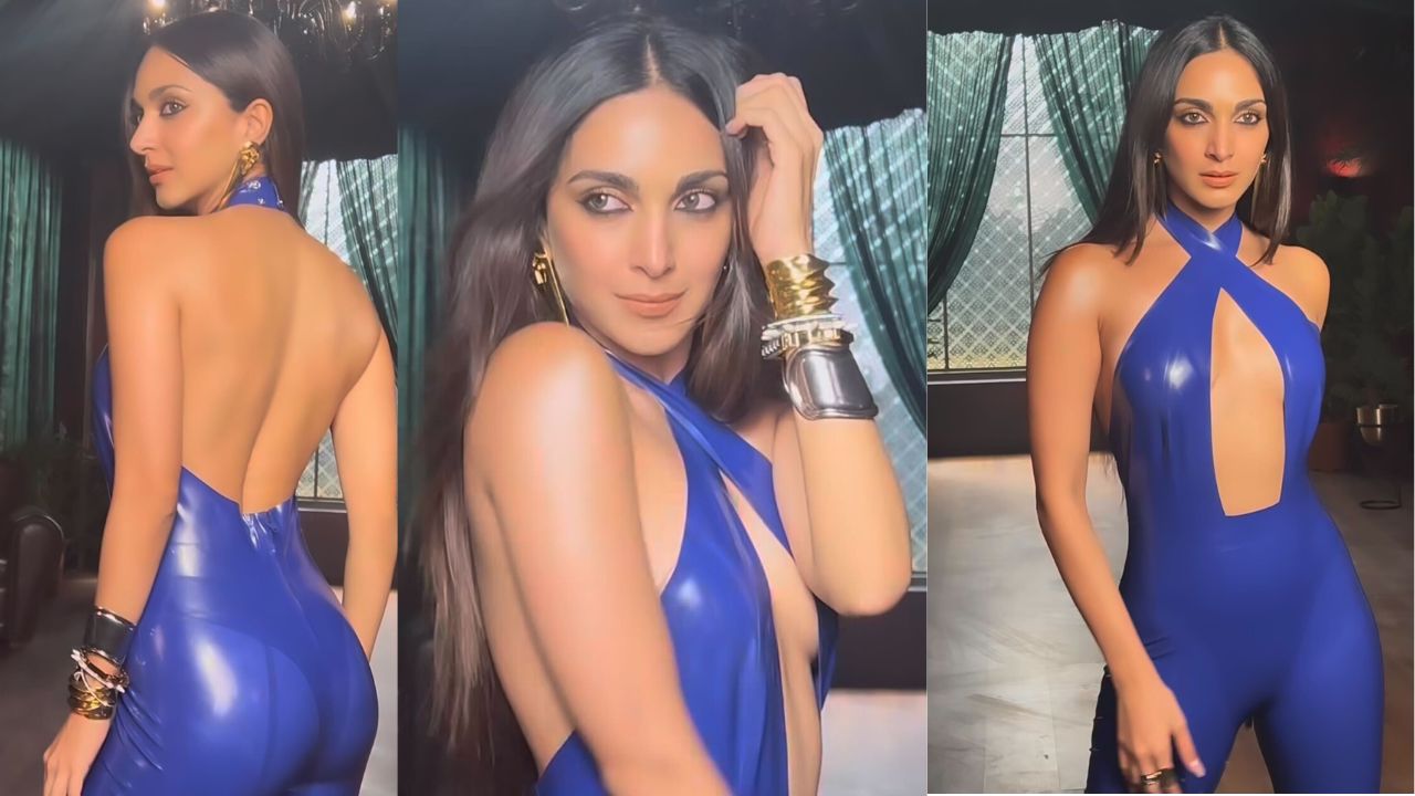 Kiara Advani starts weekend on electrifying note in blue latex jumpsuit (PC: Kiara Advani Instagram)