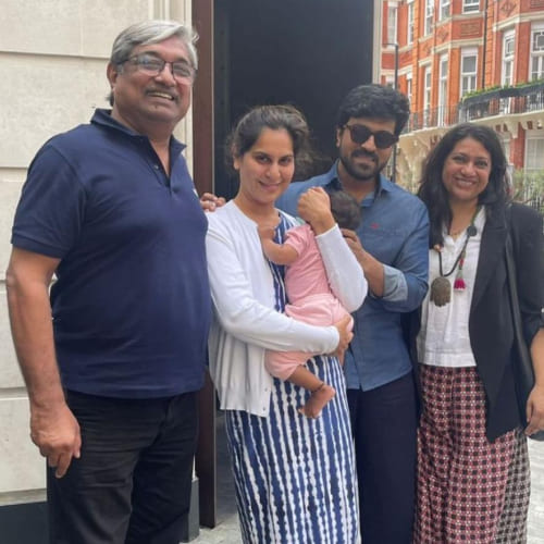 Ram Charan and Upasana enjoy family day out in London; UNSEEN PIC with their daughter Klin Kaara goes viral