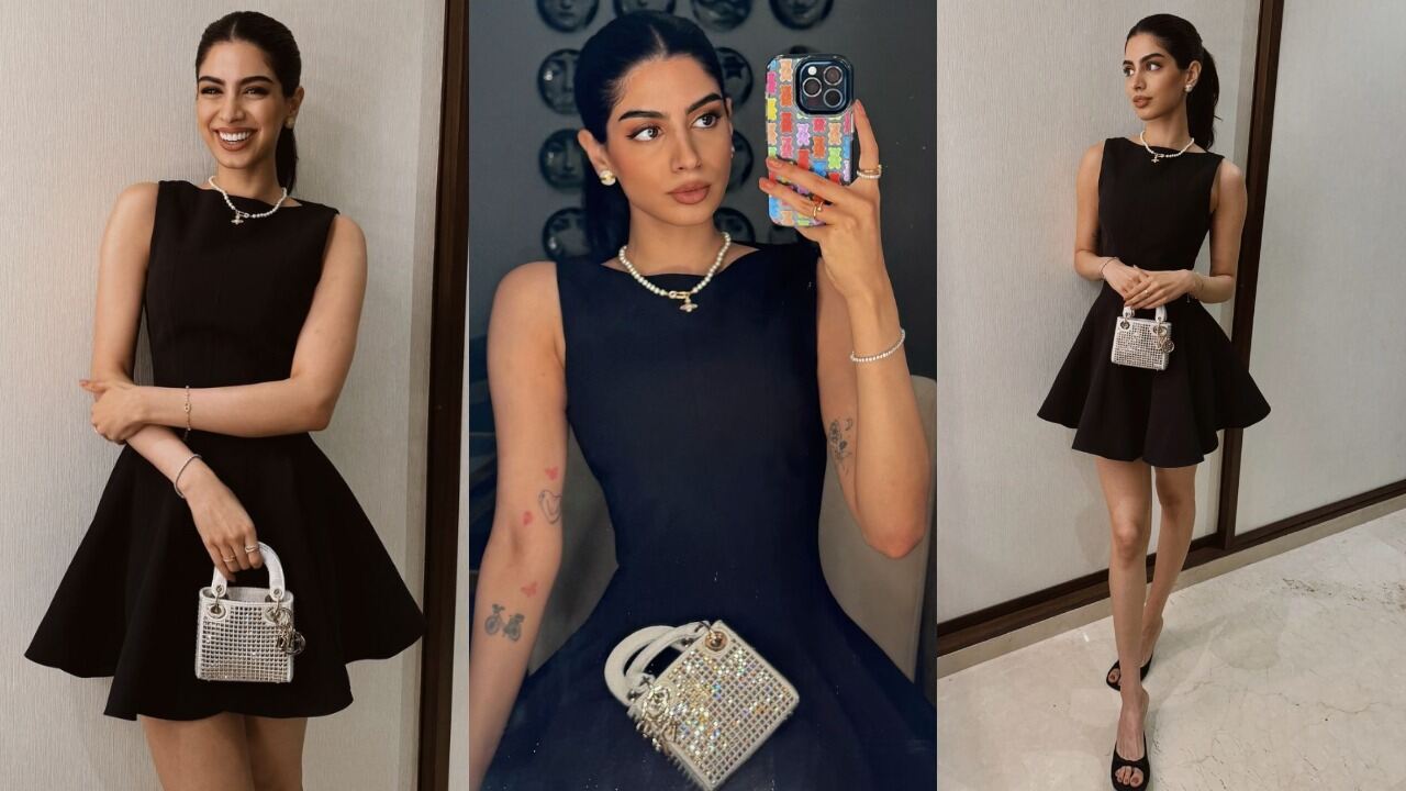 Khushi Kapoor's stunning black dress look for a formal event (PC: Khushi Kapoor's Instagram)