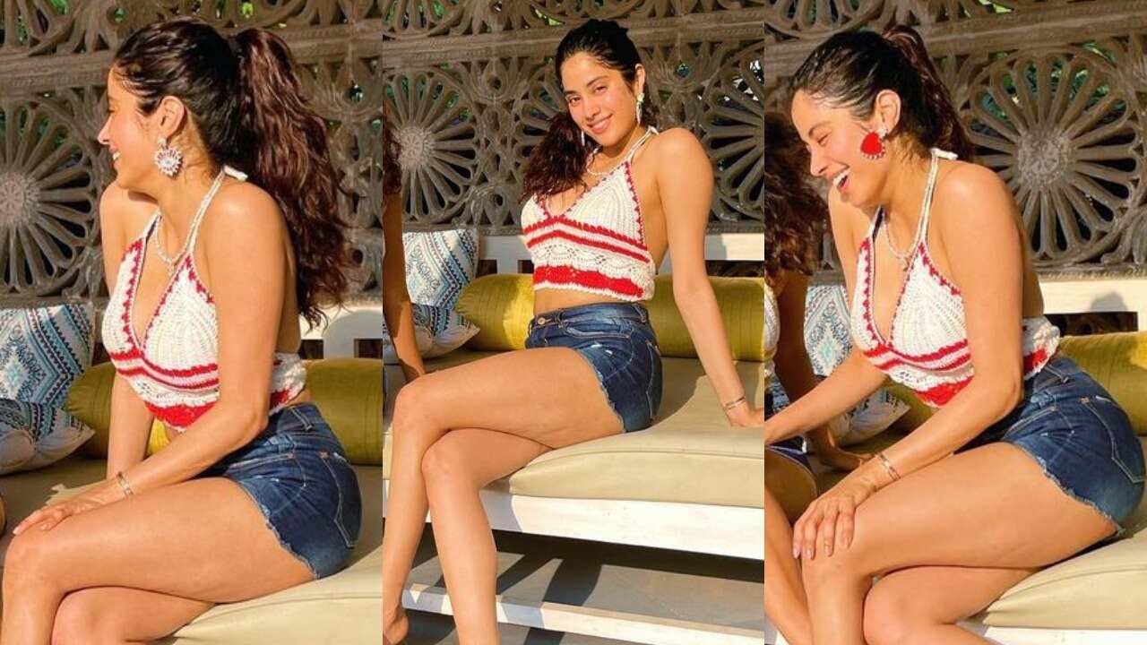  Janhvi Kapoor in a stunning crochet top outfit (PC:  Janhvi Kapoor's Instagram)