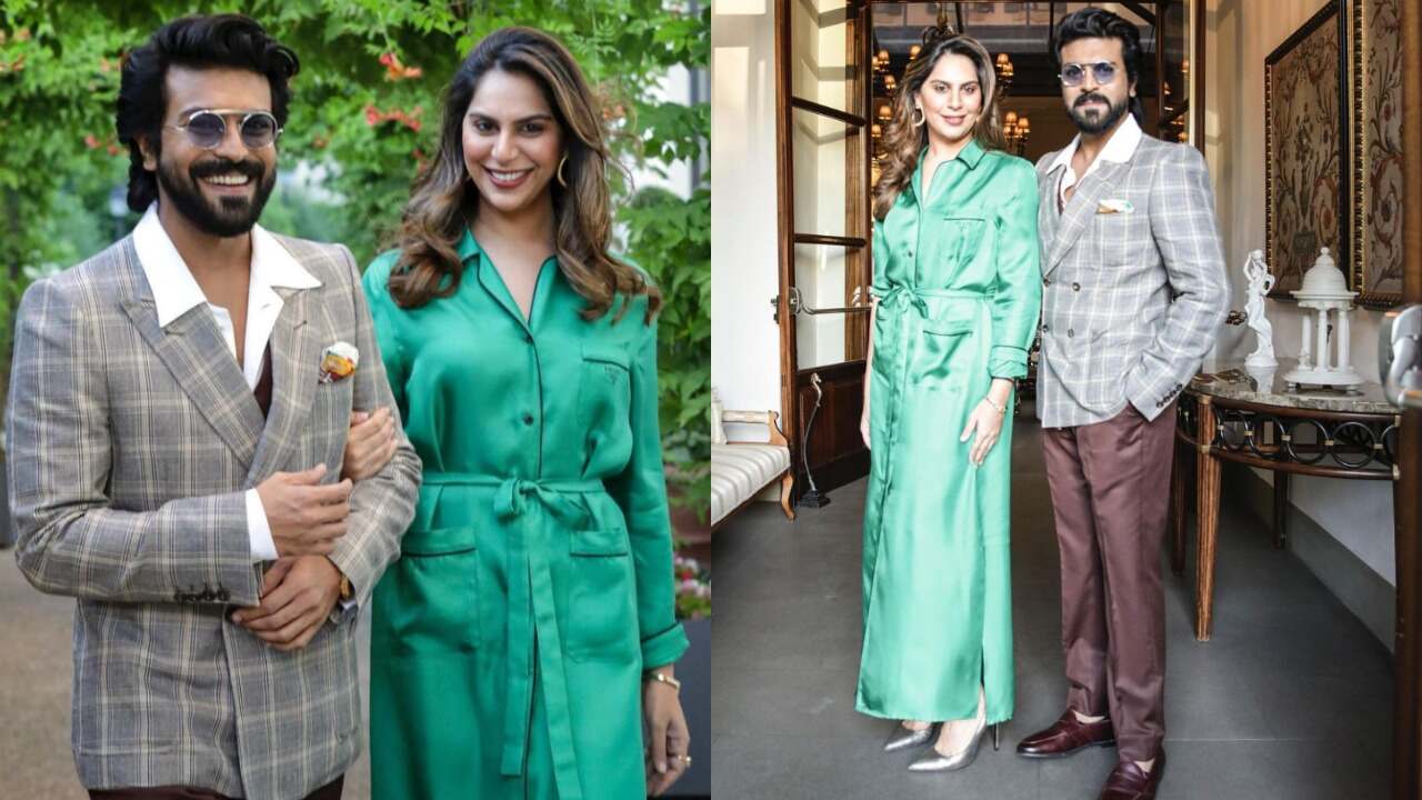 Ram and Upasana serving couple fashion goals (PC: Upasana Kamineni Konidela and Ram Charan's Instagram) 