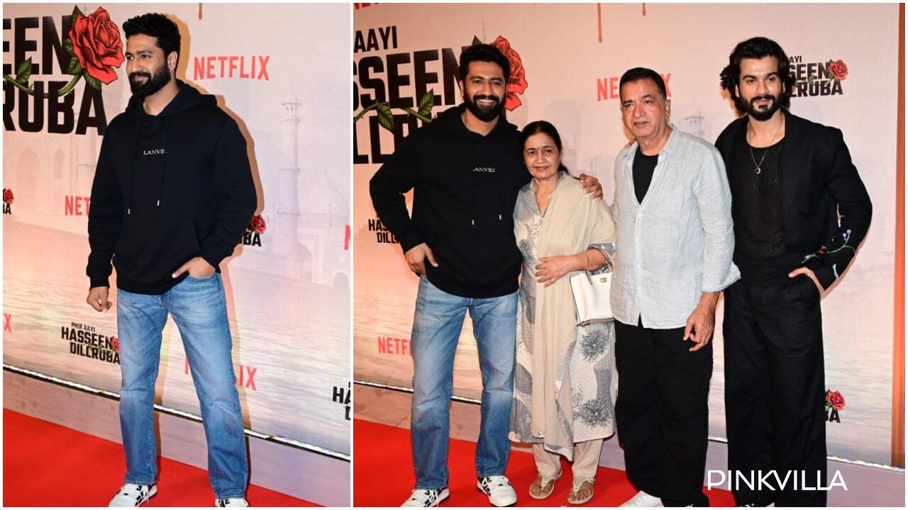 Phir Aayi Hasseen Dillruba Screening: Vicky Kaushal arrives with parents to watch brother Sunny's film; joins Taapsee Pannu, Vikrant Massey, Dia Mirza and others