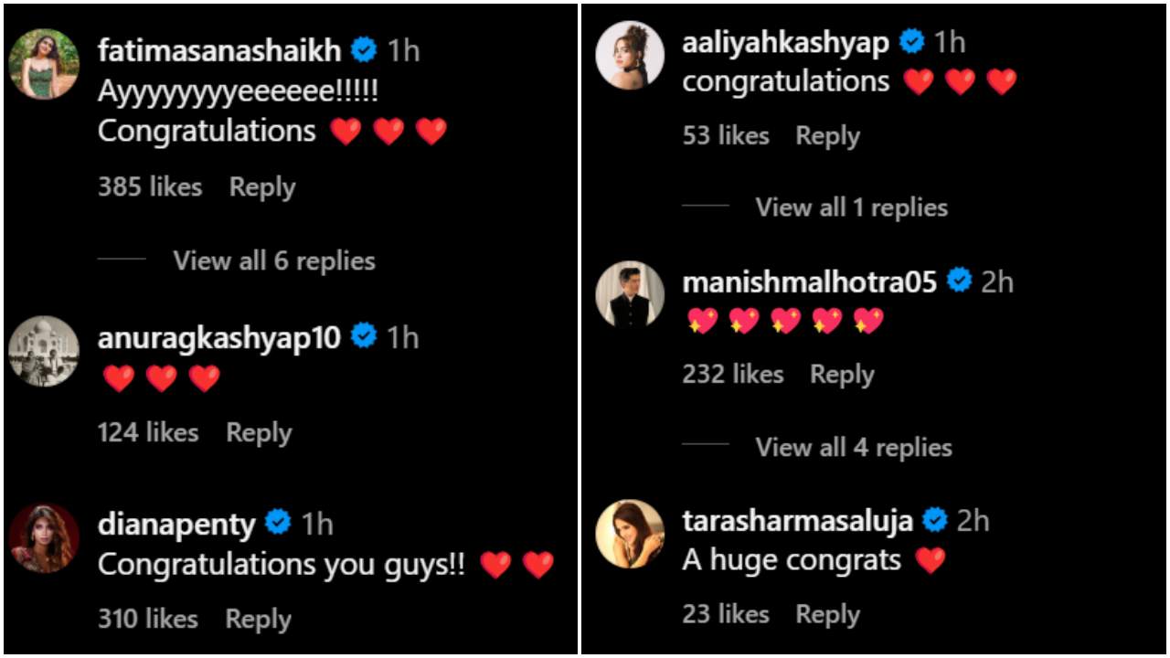 Sobhita Dhulipala drops engagement PICS with fiancé Naga Chaitanya; Varun Dhawan, Kriti Sanon and other Bollywood stars shower love