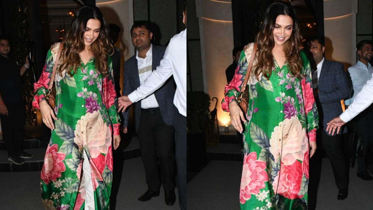 Deepika Padukone in floral suit 