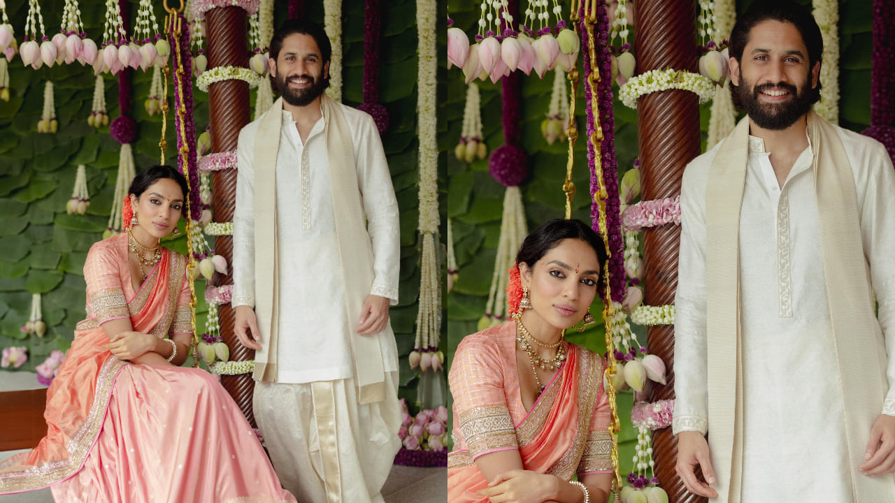 EXCLUSIVE: Inside peek into Naga Chaitanya-Sobhita Dhulipala's traditional engagement ceremony followed by dinner hosted by Nagarjuna Akkineni