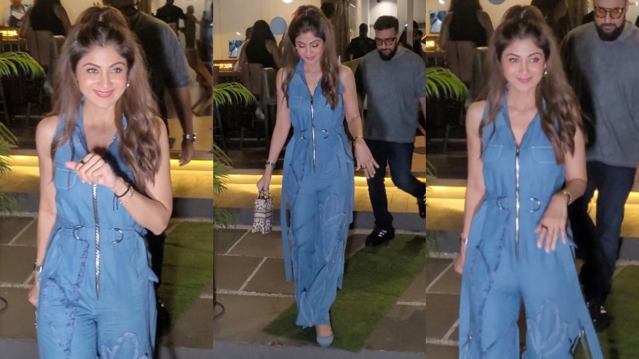 Shilpa Shetty Kundra sports a denim jumpsuit (PC: Varinder)