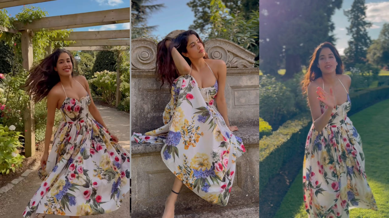 Janhvi Kapoor in D&G floral dress 