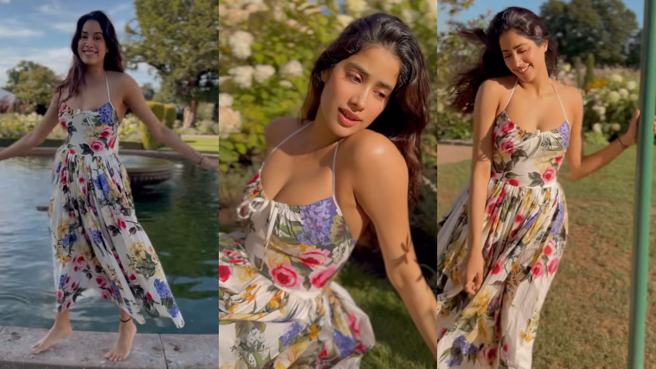 Janhvi Kapoor in D&G floral dress 