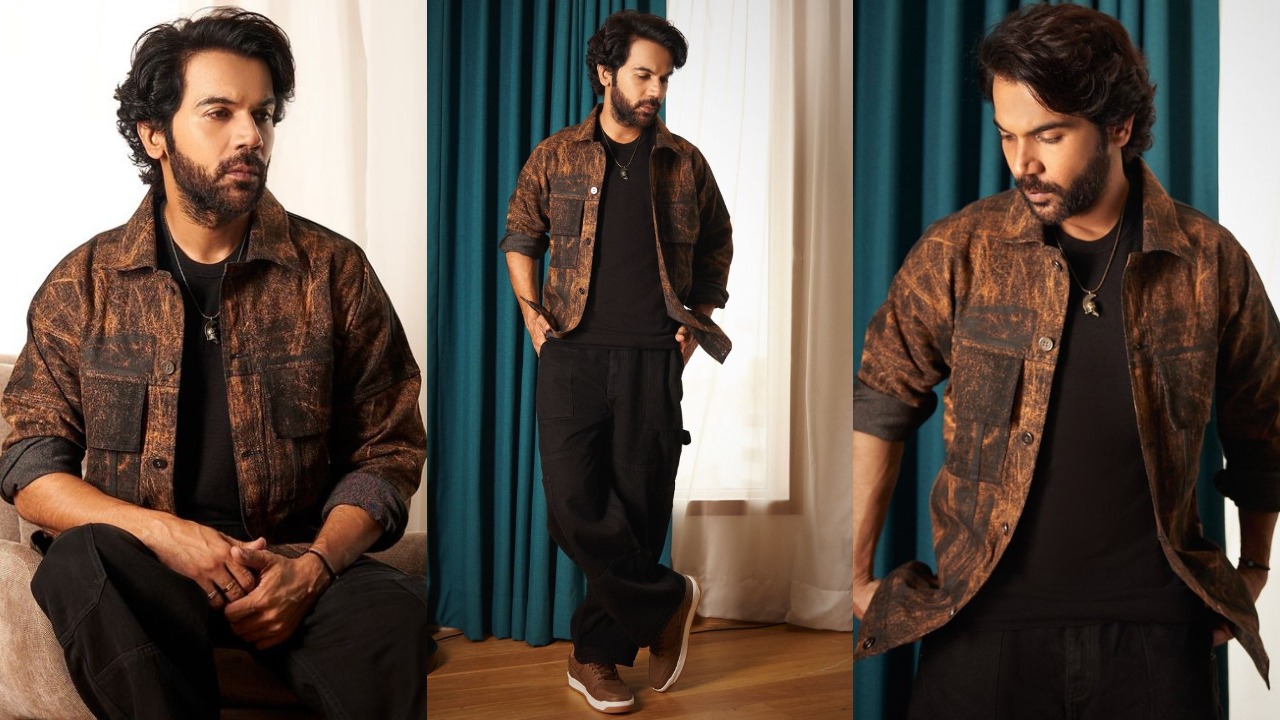 Rajkummar's black and brown grunge outfit  (PC: Sanam Ratansi Instagram/ Kaasa Studio)