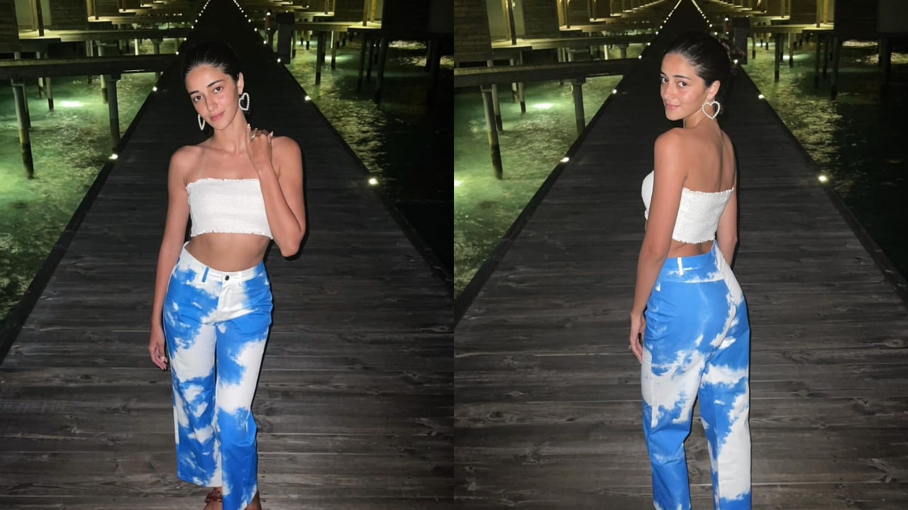 Ananya Panday in tie & dye jeans 