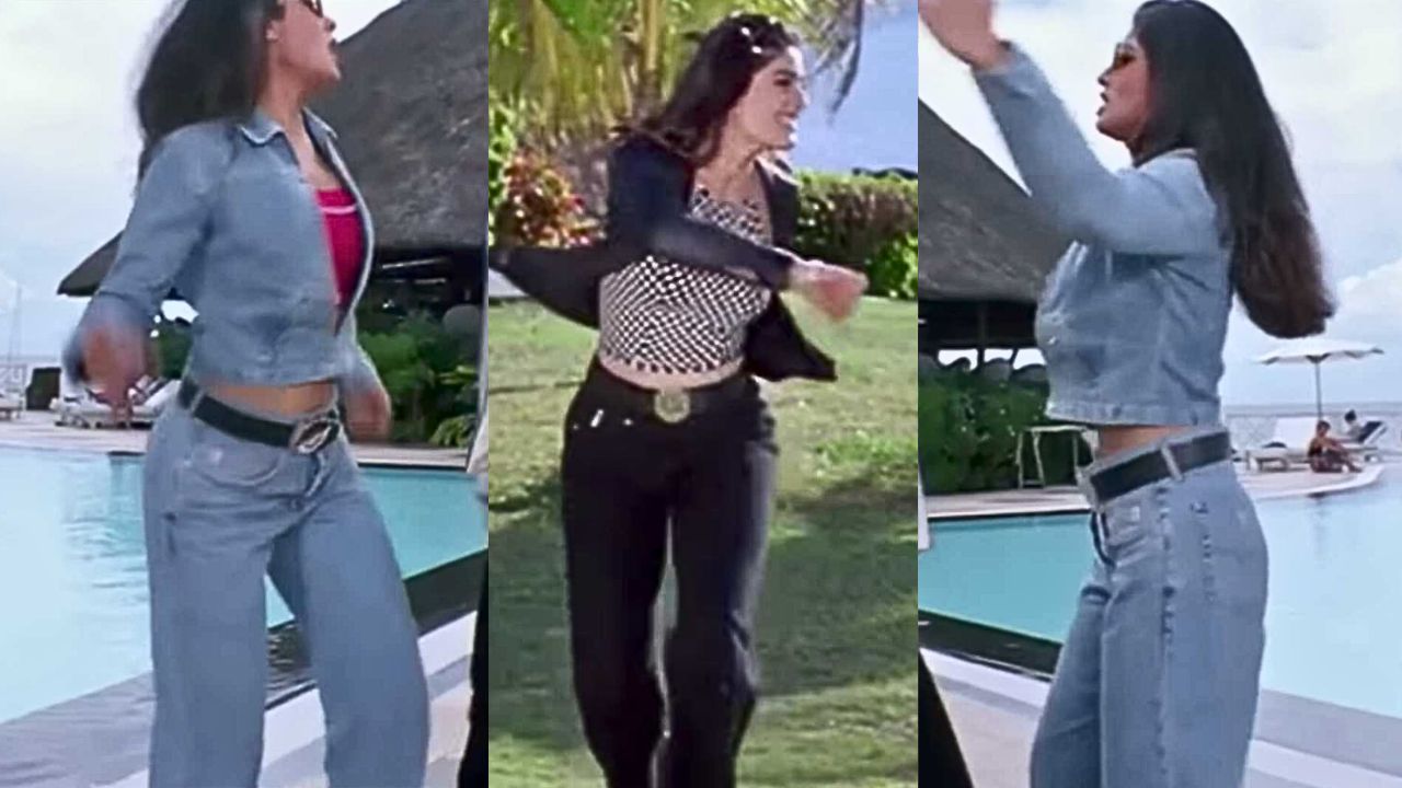 Raveena’s trendsetting styles from ‘90s songs (PC: YouTube)