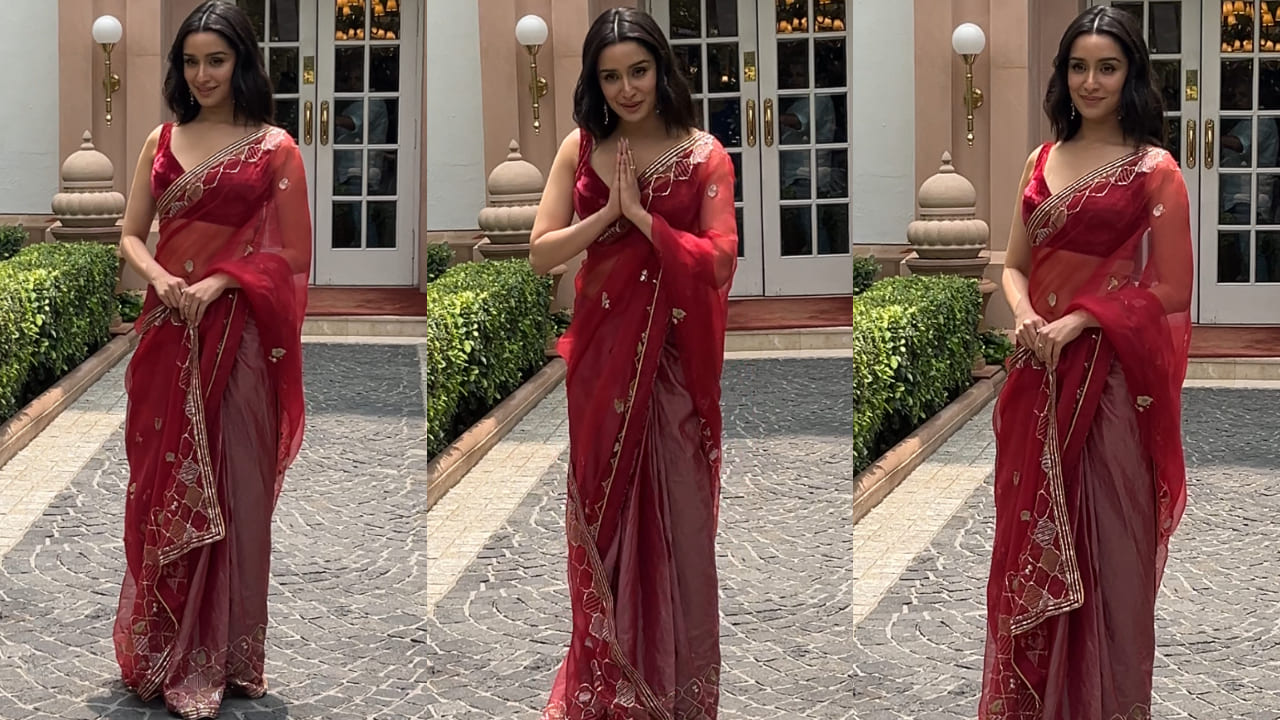 Shraddha Kapoor in red saree