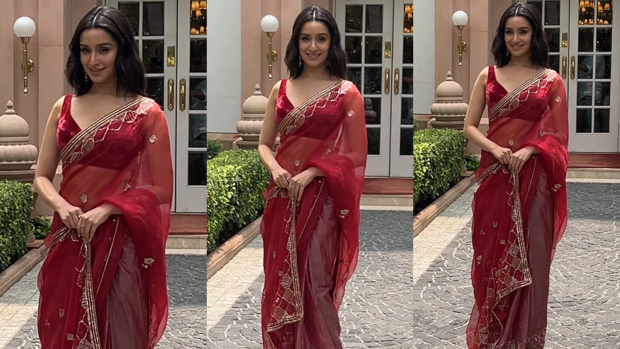 Shraddha Kapoor in red saree