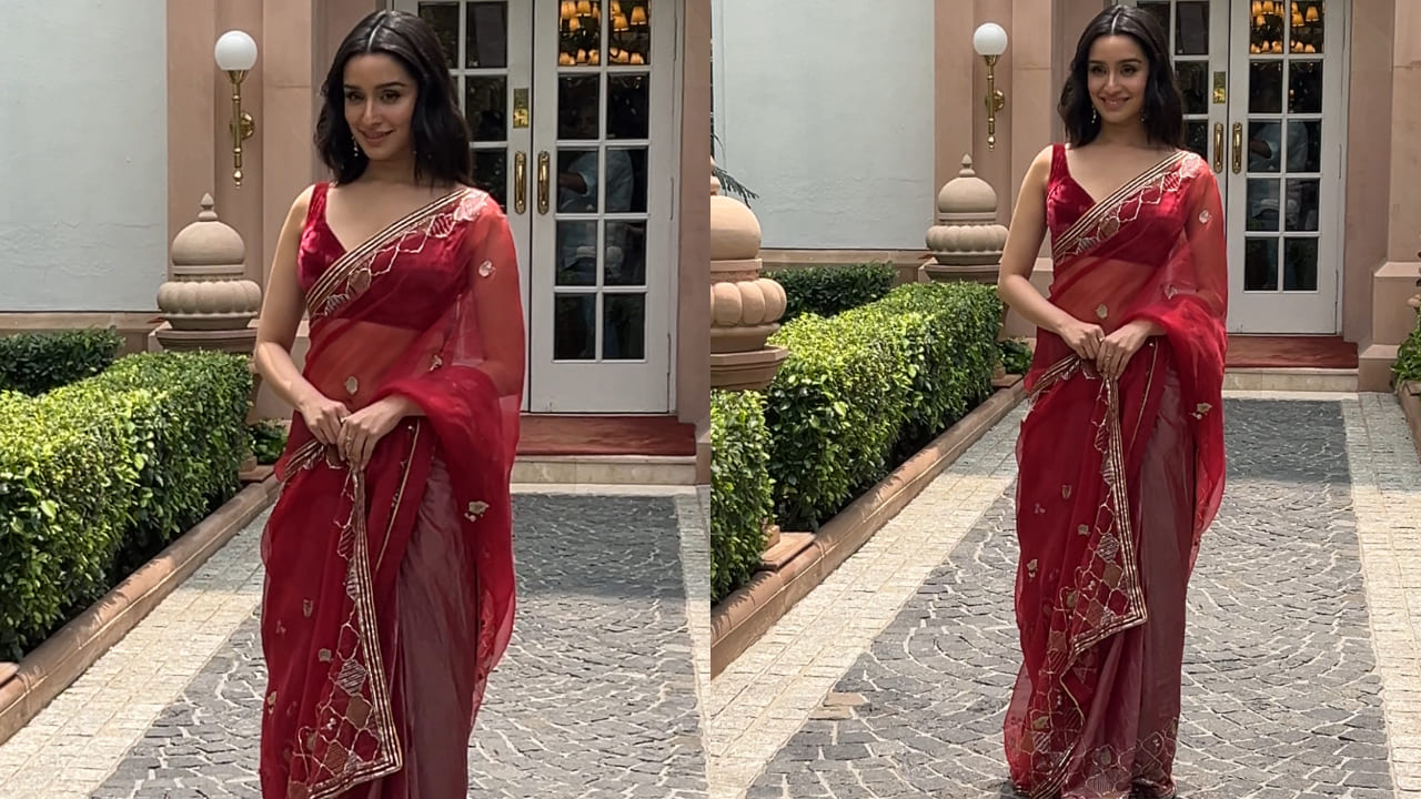 Shraddha Kapoor in red saree