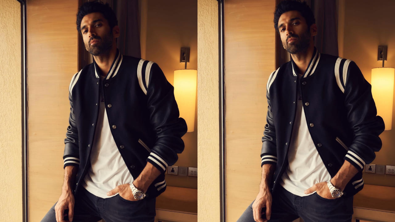 Aditya Roy Kapur in Varsity jacket 