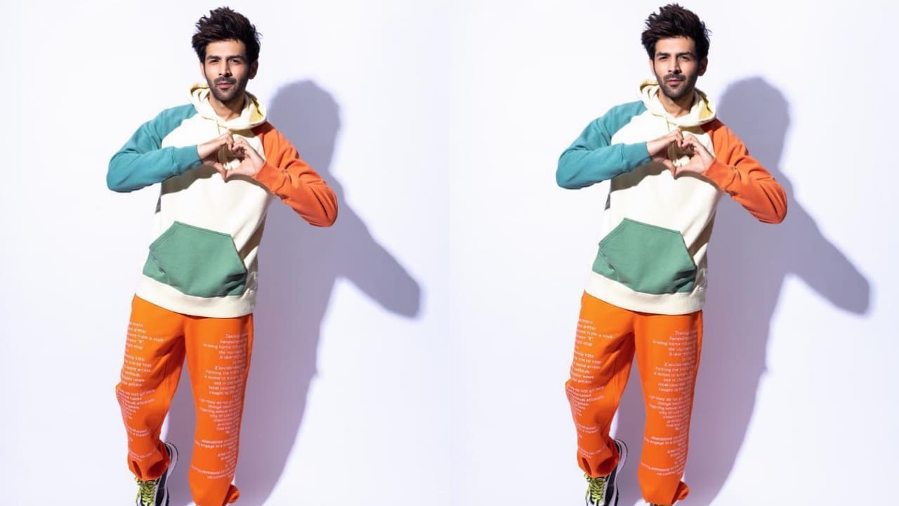 Kartik Aaryan in hooded jacket 