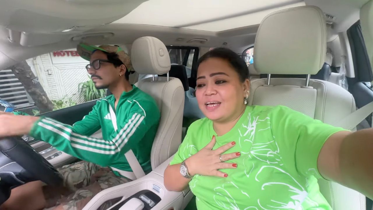 Snap from Bharti Singh’s vlog (PC: YouTube)