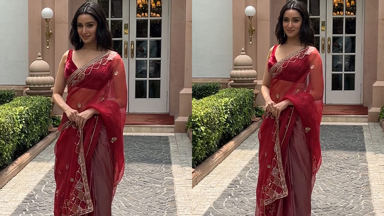 Shraddha Kapoor in red saree