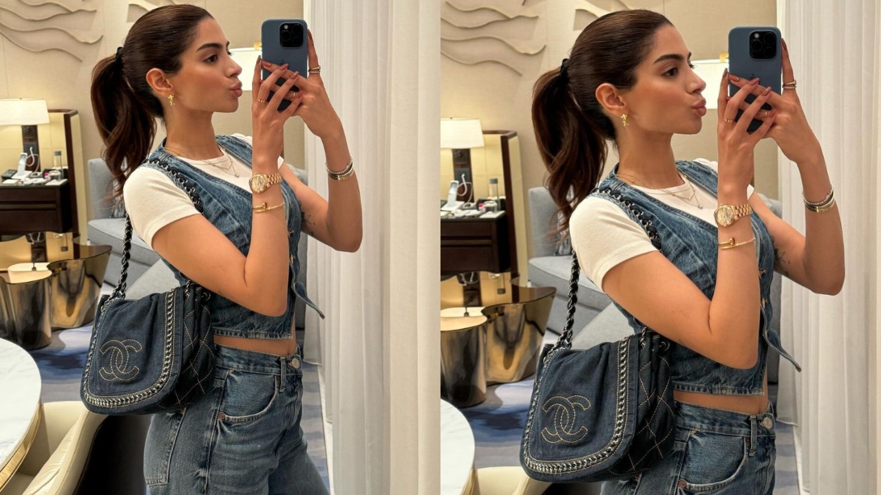 Khushi Kapoor’s Chanel denim bag (PC: Khushi Kapoor Instagram/ The House Of Pixels)