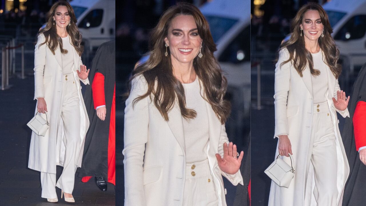 Kate’s monochrome style in head-to-toe ivory look (PC: Getty Images, The Prince and Princess of Wales Instagram)