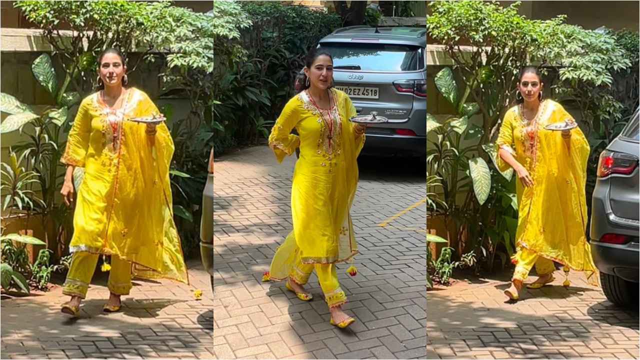 Kareena Kapoor and Sara Ali Khan don vibrant salwaar suits for Raksha Bandhan 2024 celebrations (PC: Viral Bhayani)