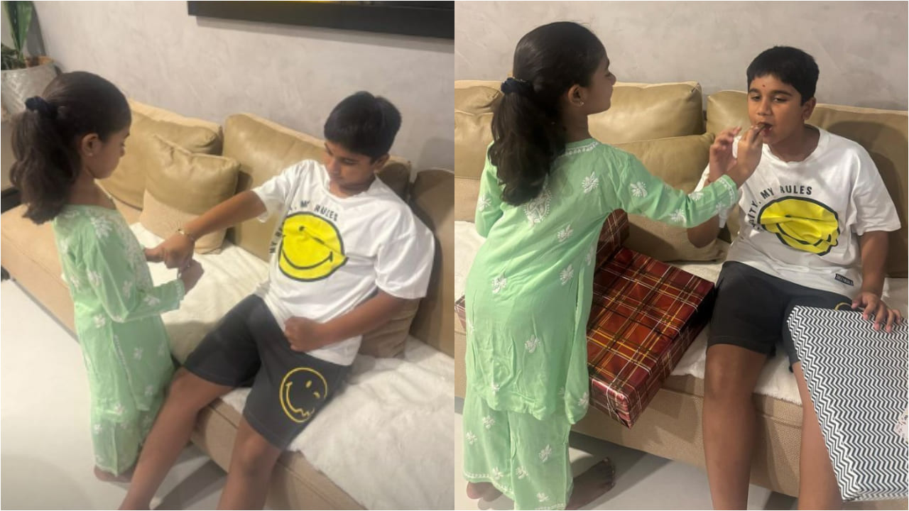 Allu Arjun and Rishab Shetty’s Raksha Bandhan INSIDE PICS, here's how their little ones celebrated sibling love