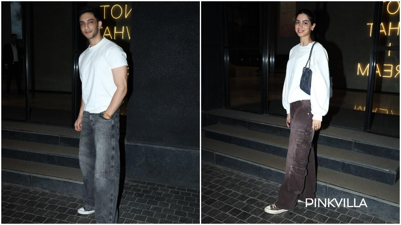 Angry Young Men Screening:  Rumored lovebirds Khushi Kapoor, Vedang Raina twin in white; Agastya Nanda, Sobhita Dhulipala and more arrive