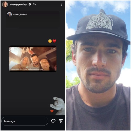 Call Me Bae: Ananya Panday’s rumored BF Walker Blanco is all hearts as he reacts to trailer; Her reaction is unmissable