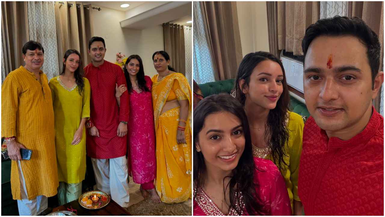 Raksha Bandhan 2024: Triptii Dimri serves ethnic allure in lime green suit with embroidered sharara pants (PC: Triptii Dimri Instagram)