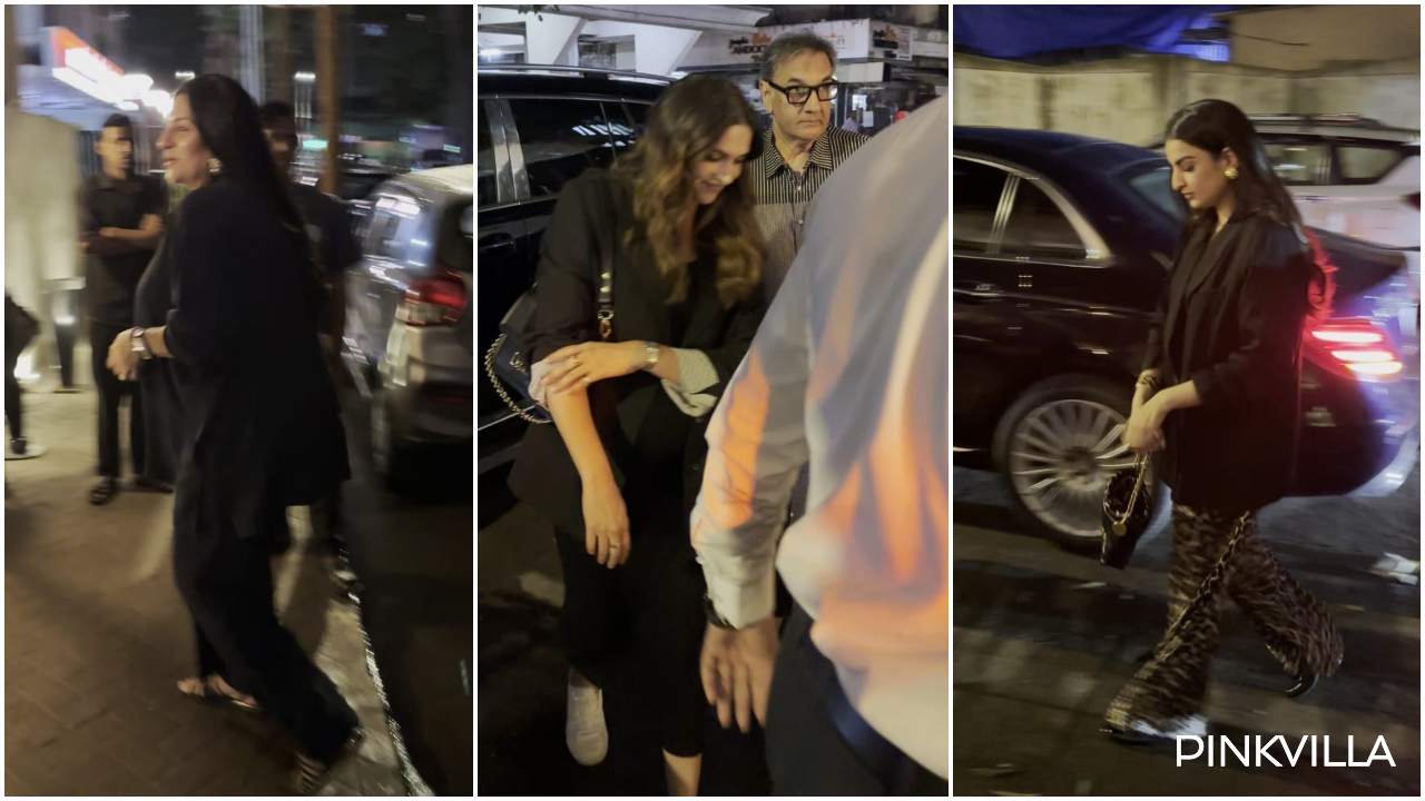 PICS: Mom-to-be Deepika Padukone stuns in black as she steps out with Ranveer Singh's family