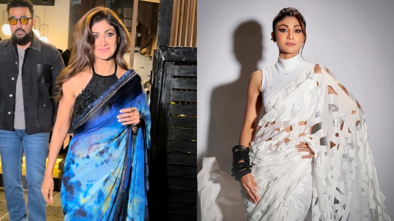 Shilpa Shetty's blingy jewelry and bold makeup (PC:  varinder chawla)