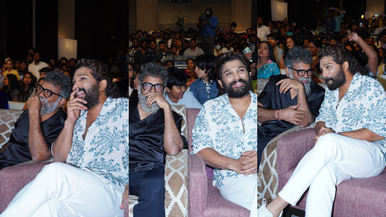 Allu Arjun and Sukumar's camaraderie at Maruthi Nagar Subramanyam pre-release event rubbishes all rift rumors