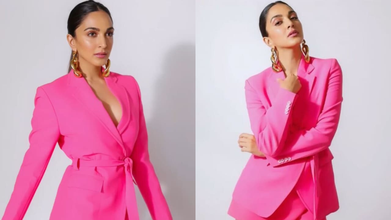 Kiara Advani in blazer and skirt set