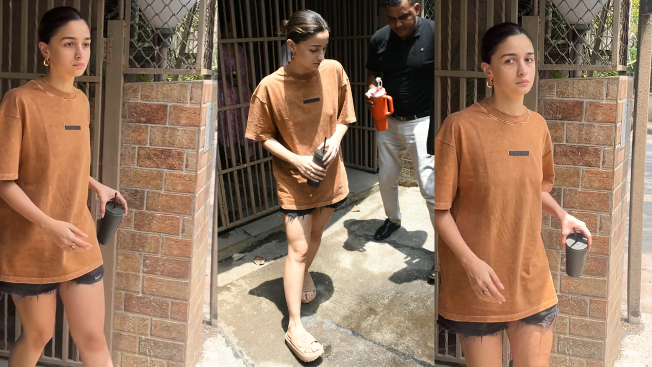 Alia Bhatt is the chicest mama in town and her causal brown t-shirt and ...