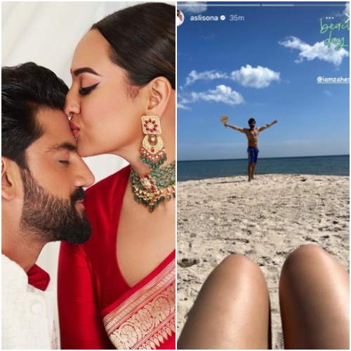 Sonakshi Sinha drops sneak peek from her beach vacation with husband Zaheer Iqbal; see PIC