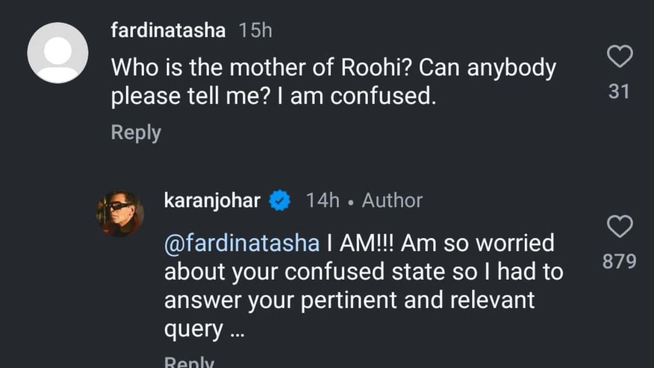 Karan Johar gives stern reply as netizen asks about daughter Roohi's mom; 'Am so worried about your confused state...'