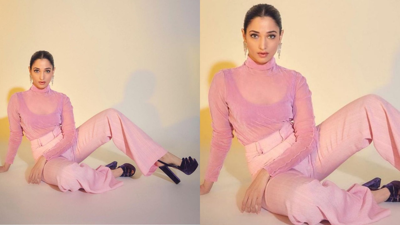 Tamannaah Bhatia in hot pink pants (PC- Tamannaah Bhatia's Instagram)