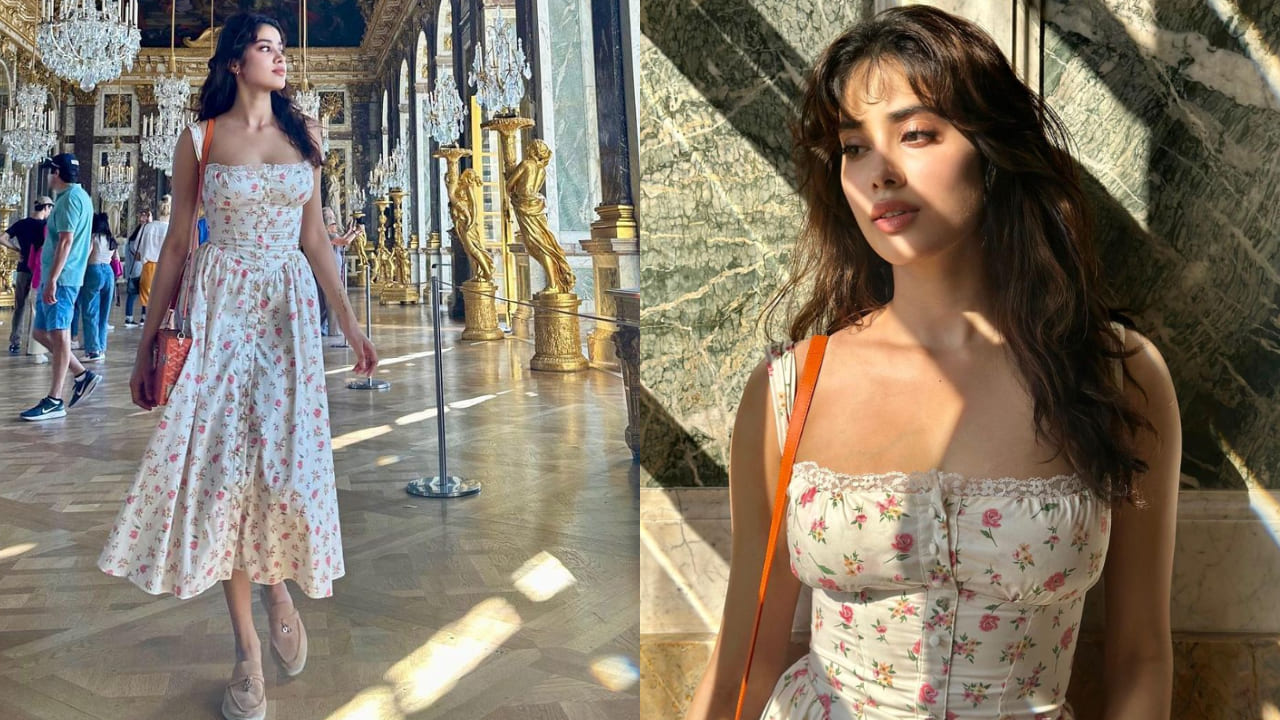 Janhvi Kapoor in floral sundress