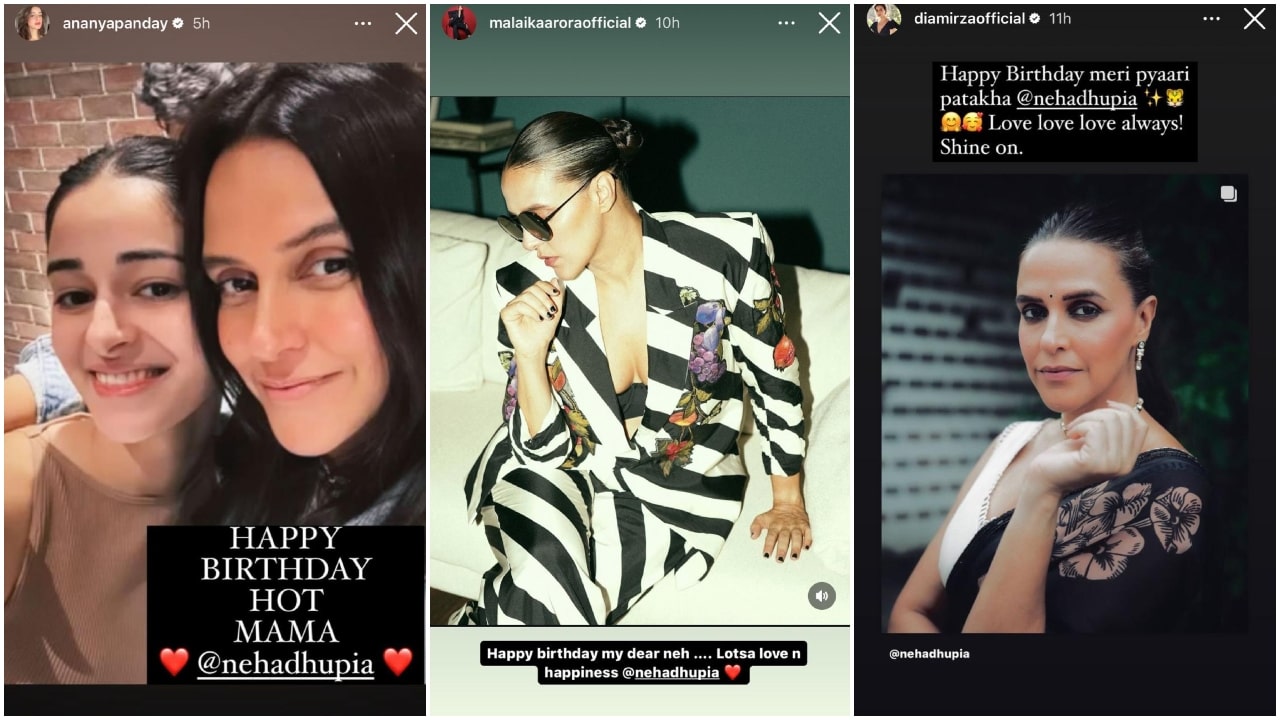 Kareena Kapoor Khan showers 'love' on birthday girl Neha Dhupia; Ananya Panday calls her 'hot mama', Karisma and others send good wishes