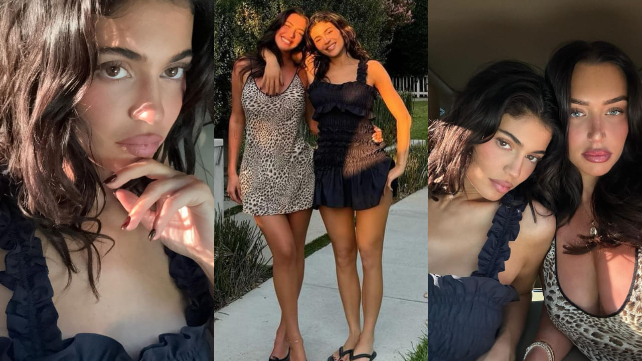 Kylie Jenner’s day out with bestie looks more stylish with her black frill dress 