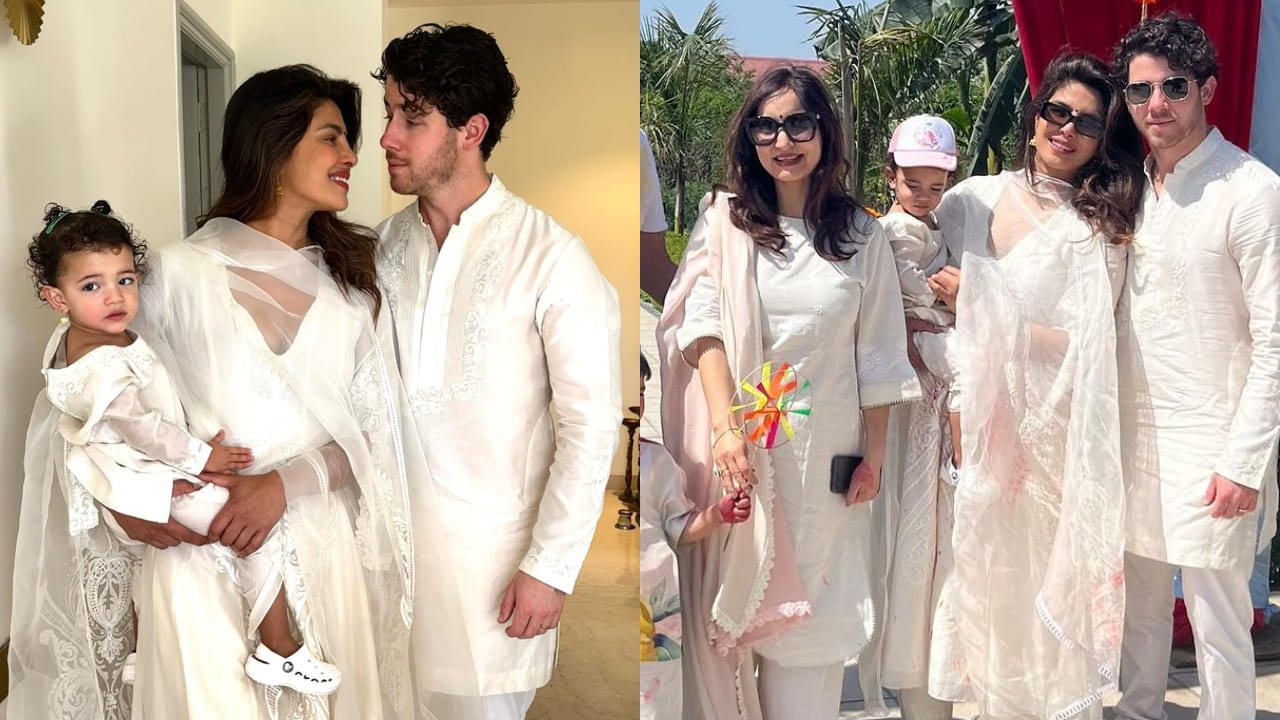 Priyanka Chopra twinning with Maltie Marie Jonas 