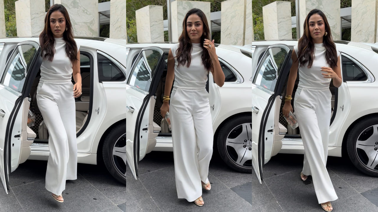 Mira Kapoor in white jumpsuit 