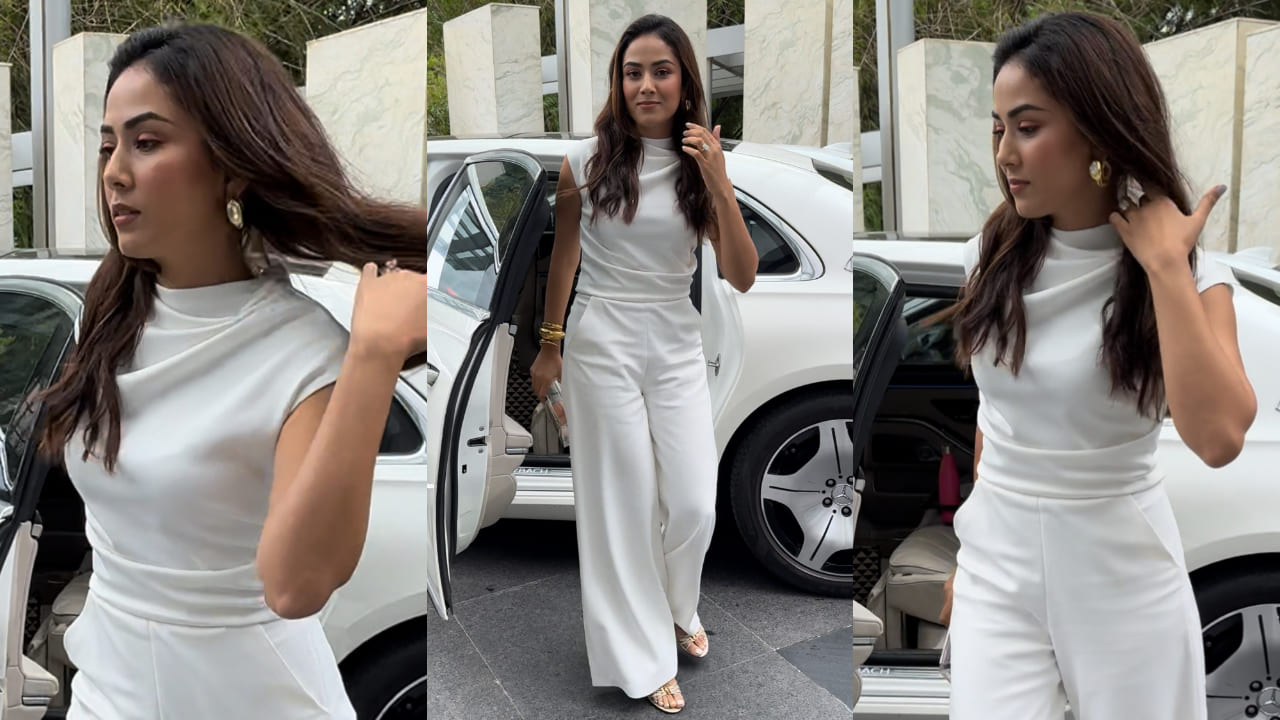 Mira Kapoor in white jumpsuit 