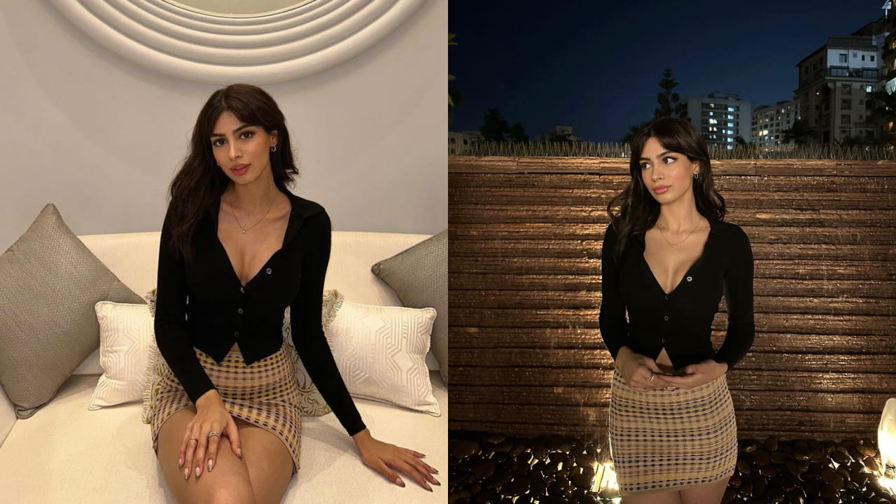 Khushi Kapoor in mini skirt 